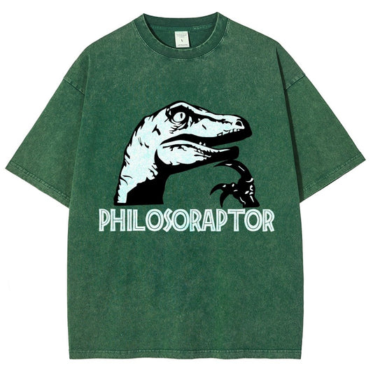 Philosoraptor Vintage Distressed T-shirt