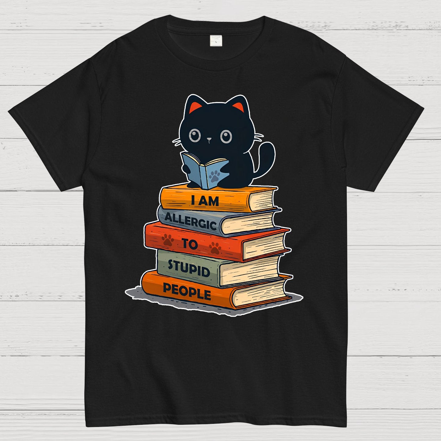 Allergic To Stupid People. Funny Geek T-Shirt
