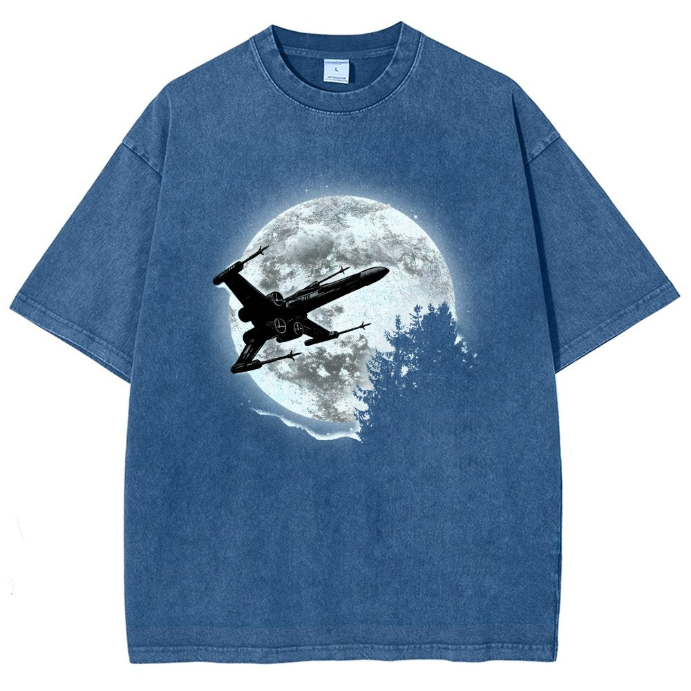 Moonlight Fighter Vintage Distressed T-shirt
