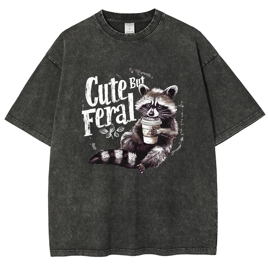 Cute But Feral Vintage Distressed T-shirt
