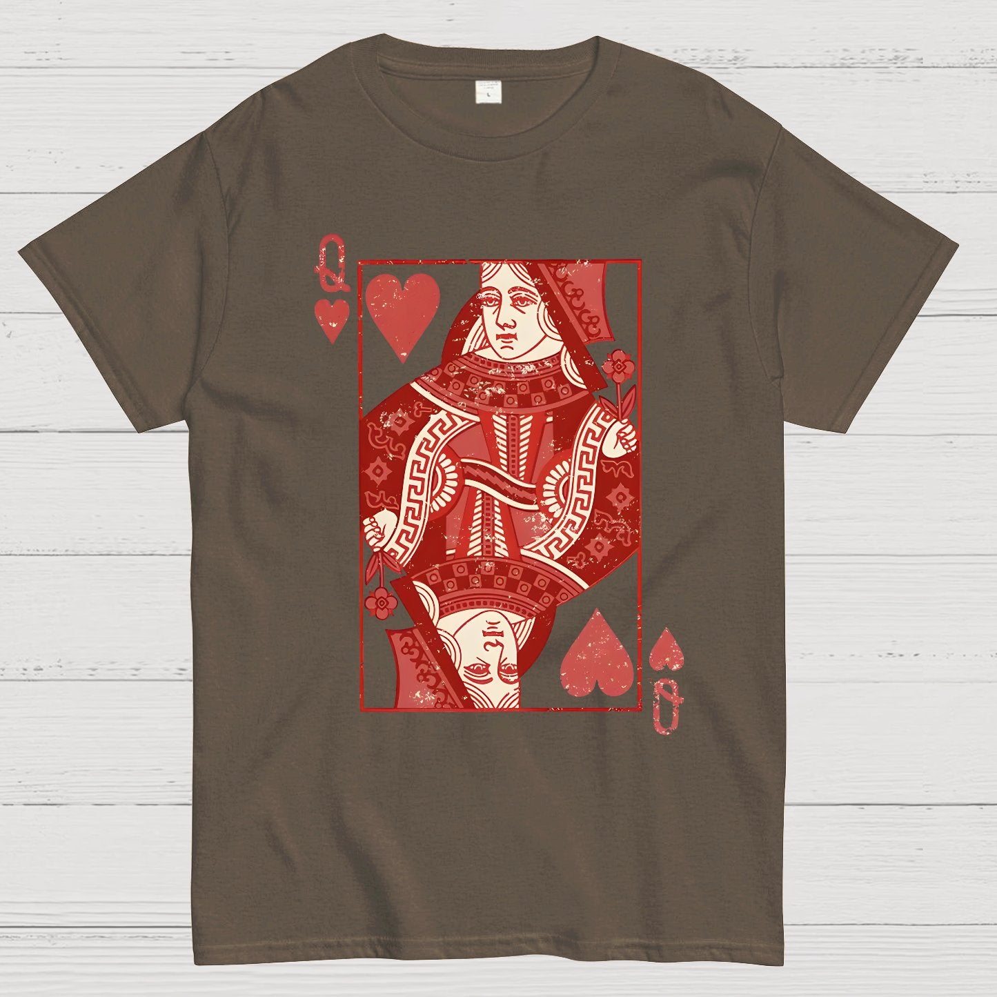 Queen of Hearts Valentine Shirt Matching Couple Gift Geek T-Shirt