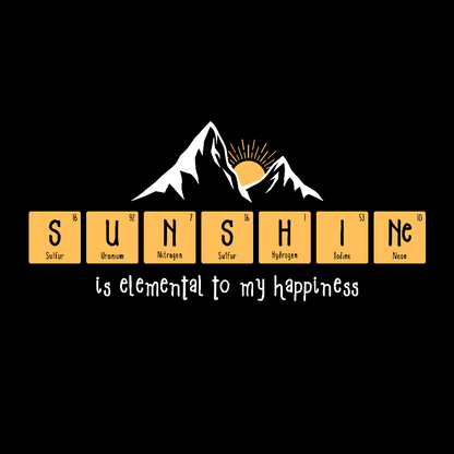 Sunshine Equals Happiness Geek T-Shirt