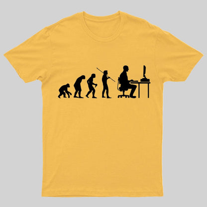 Computer Worker Evolution Shirt, Programmer T-Shirt