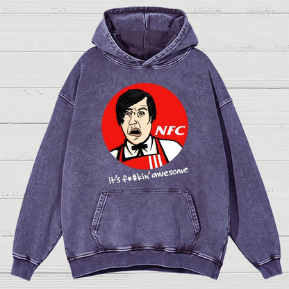 Not Fried Chicken Vintage Distressed Hoodie