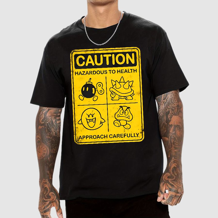 Caution Hazardous To Health Geek T-Shirt
