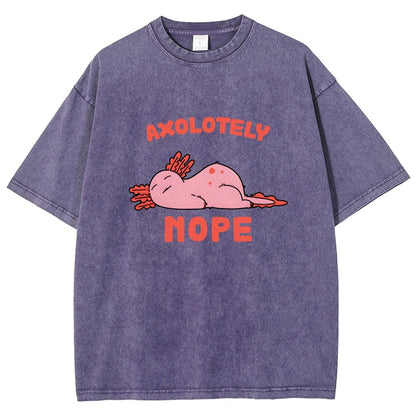 Axo Nope Vintage Distressed T-shirt