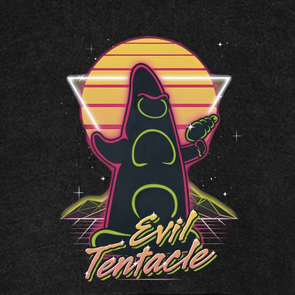 Retro Evil Tentacle Nerdy Vintage Distressed Hoodie