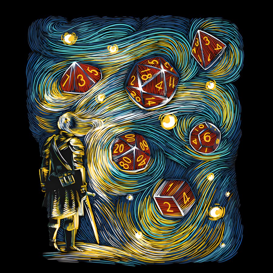 Starry Dice Geek T-Shirt