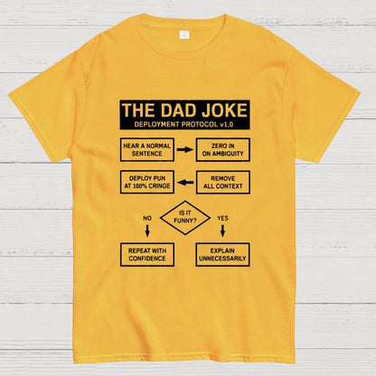 Dad Jokes Cringe Deployment Protocol Geek T-Shirt