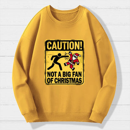Christmas Caution Geek Cotton Sweatshirt