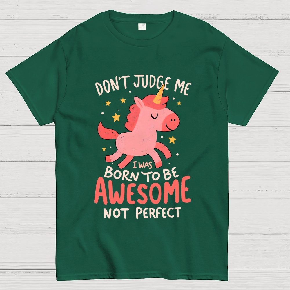 Born To Be Awesome Not Perfect Geek T-Shirt
