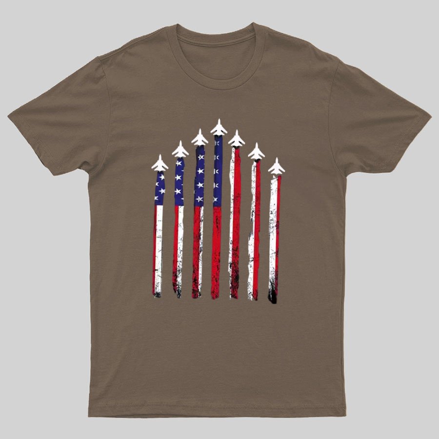 Flag 4th of July Geeky T-Shirt