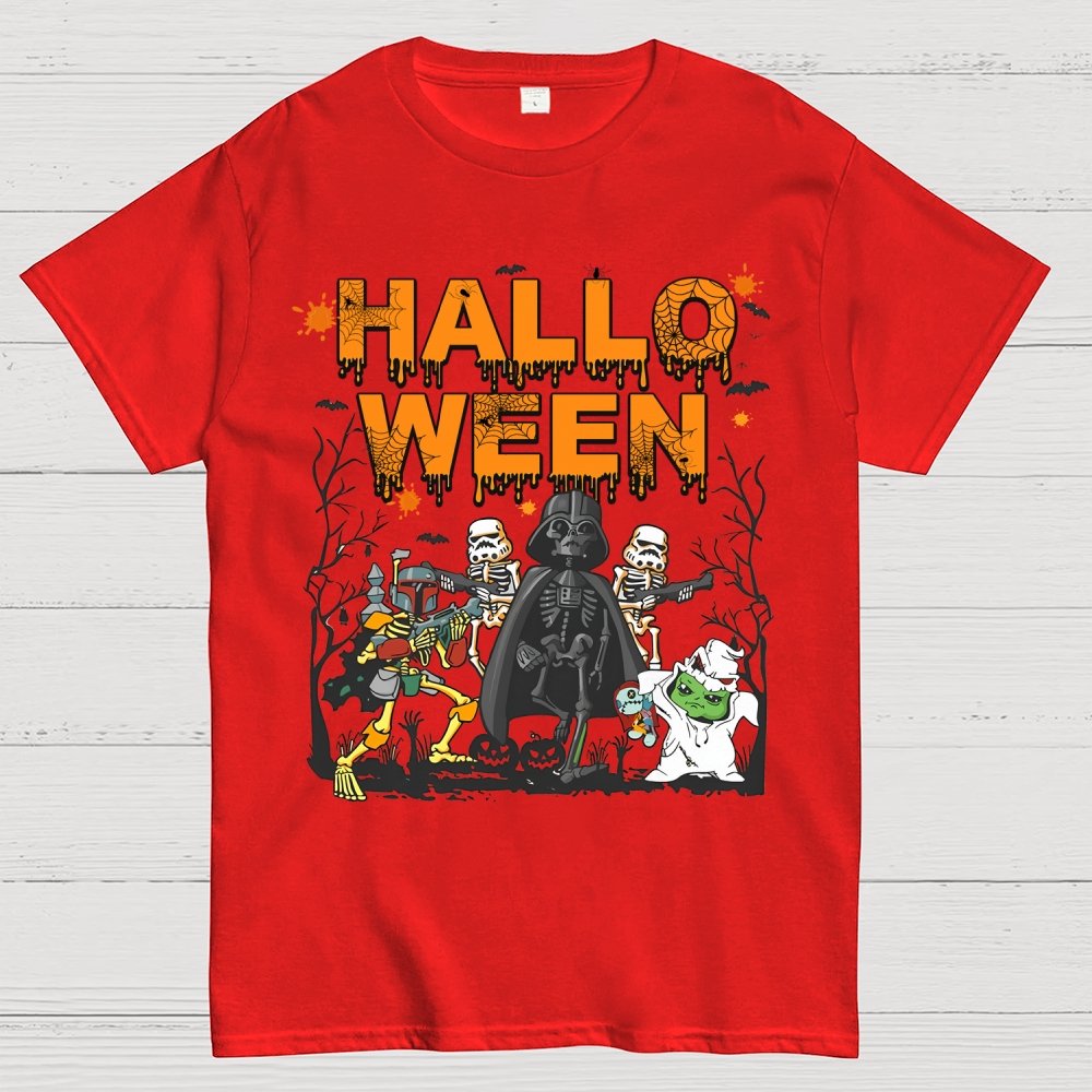 Star Battles Skull Ghost Halloween Unisex Geek T-Shirt