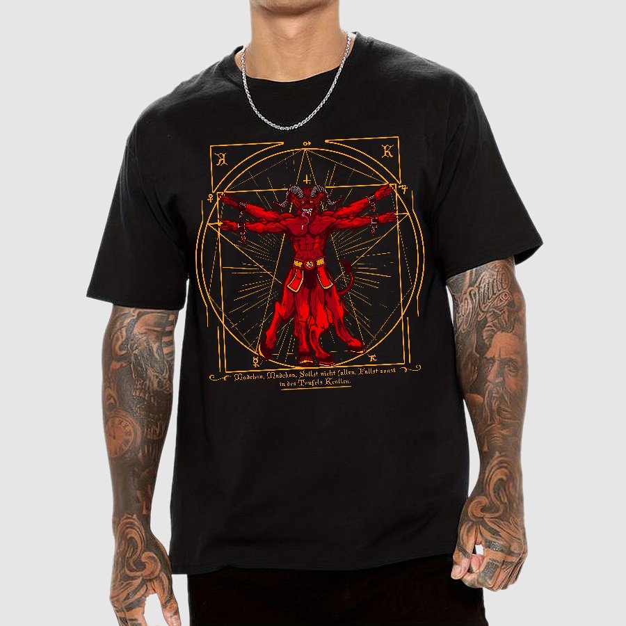 Vitruvian Krampus Geek T-Shirt