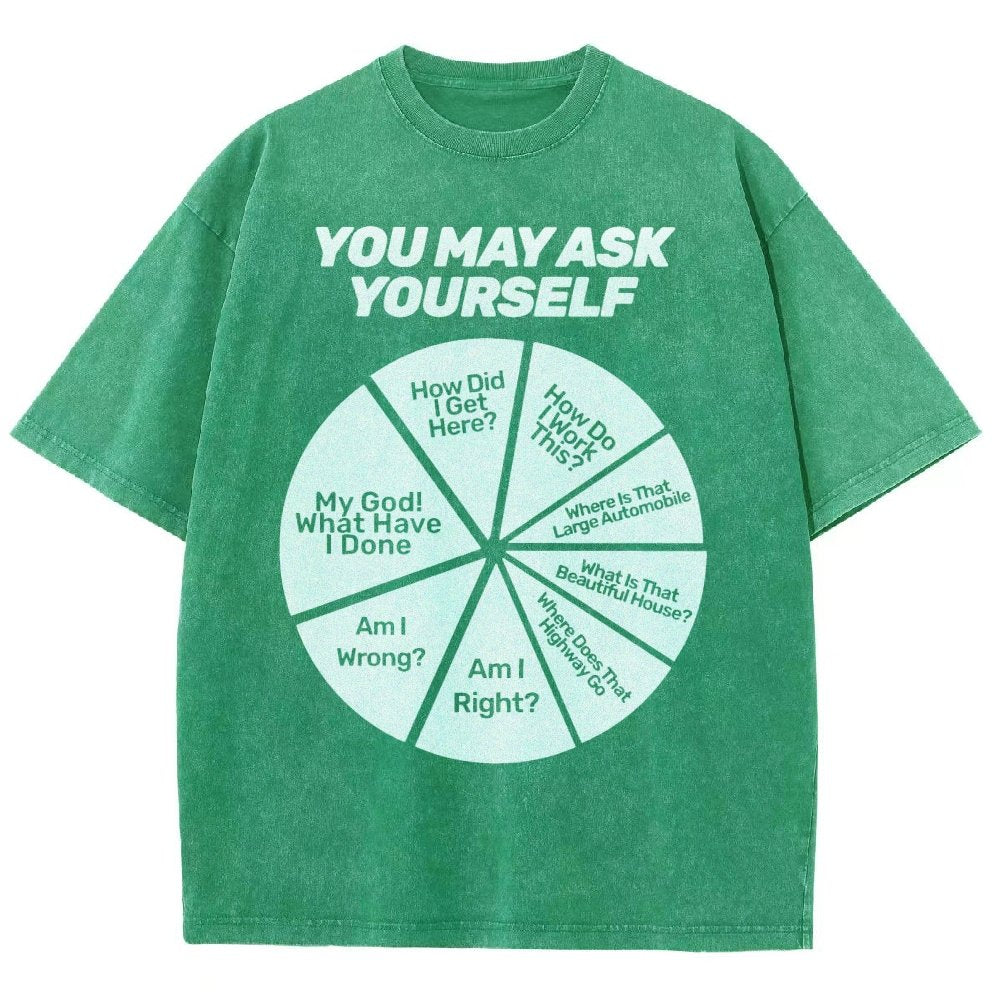 You May Ask Yourself Vintage Distressed T-shirt