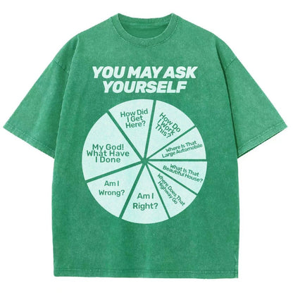 You May Ask Yourself Vintage Distressed T-shirt