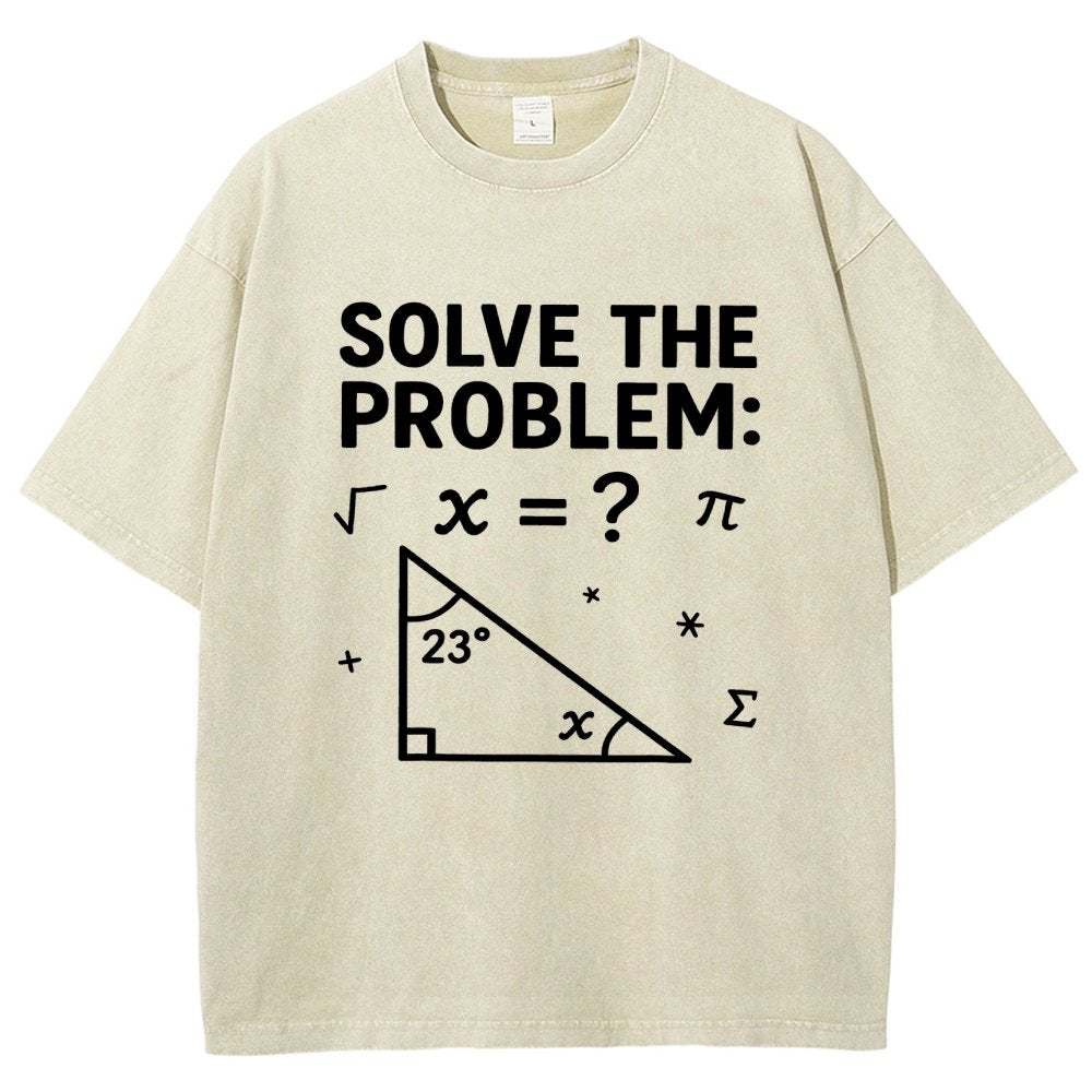 Solve The Problem Funny 67 Meme Vintage Distressed T-shirt