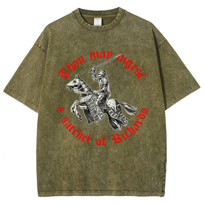 Thou may ingest a satchel of Richards Vintage Distressed T-shirt