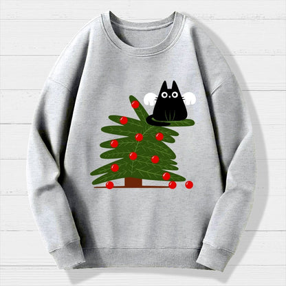Angel Kitty Geek Cotton Sweatshirt