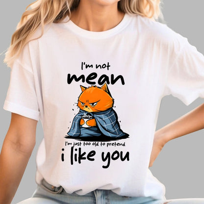 I Am Not Mean Geek T-Shirt