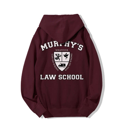Murphy's Law School  Academic Printed Back Unisex Cotton Hoodie