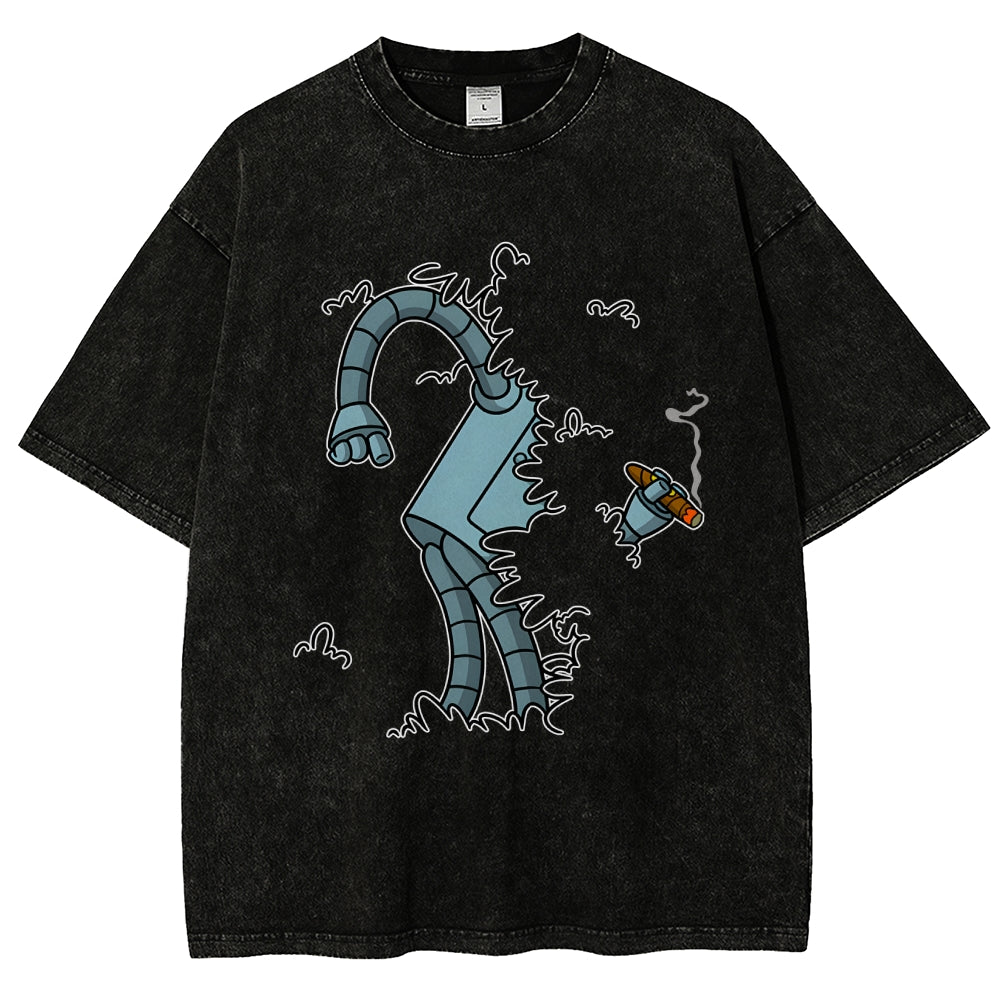 Bite My Shiny Metal Thing Vintage Distressed T-shirt