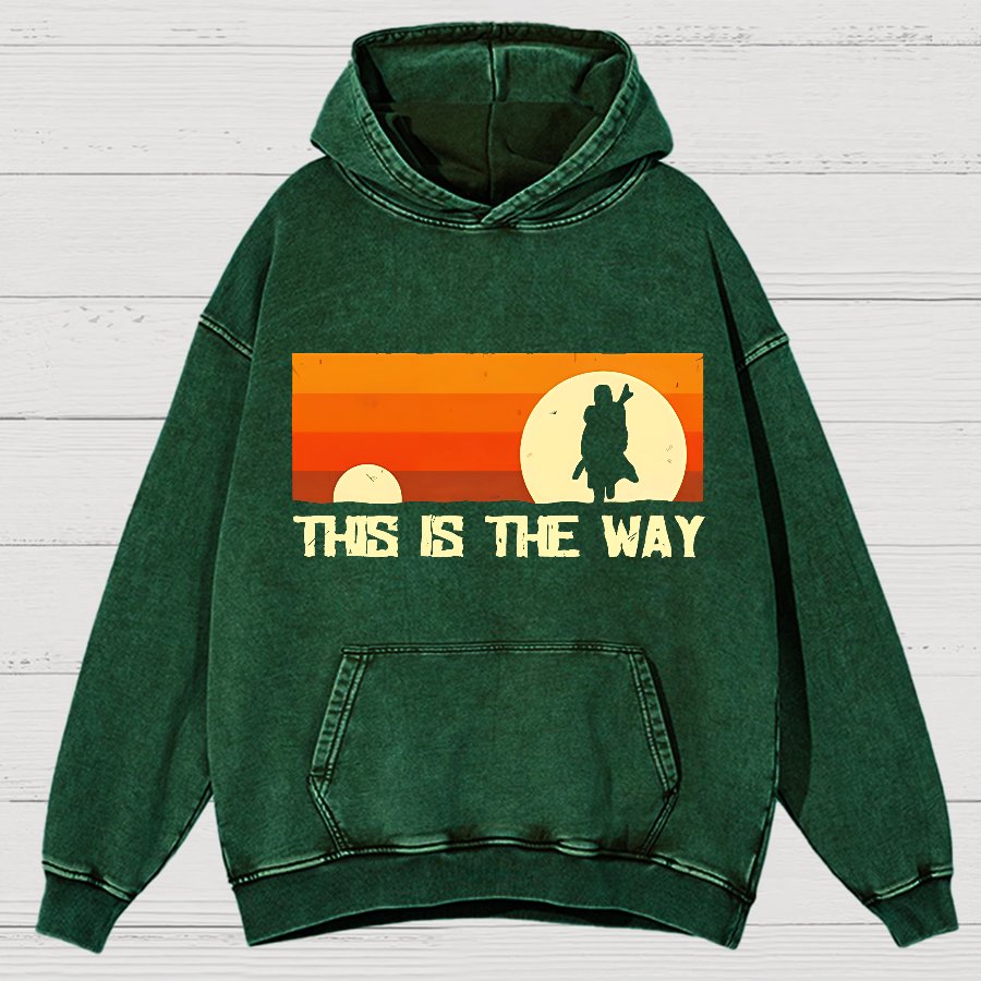 This Is The Way Vintage Distressed Hoodie