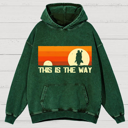 This Is The Way Vintage Distressed Hoodie