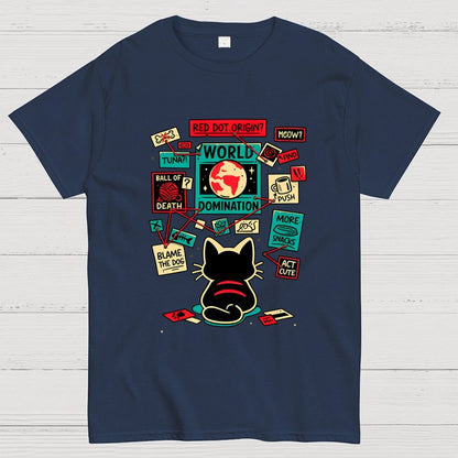 Cat Master Plan Geek T-Shirt