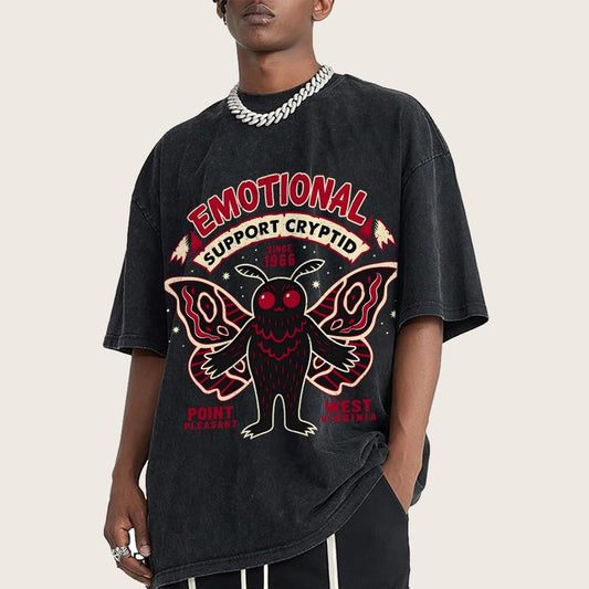 Emotional Support Cryptid Vintage Distressed T-shirt