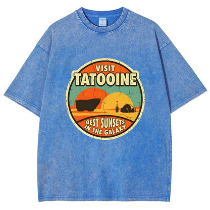 Best Sunsets In The Galaxy Vintage Distressed T-shirt