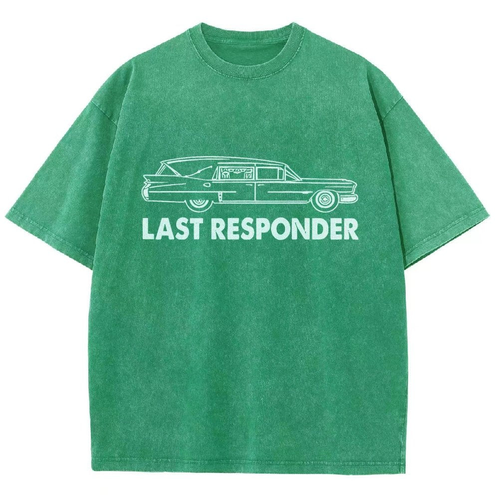 Last Responder Vintage Distressed T-shirt
