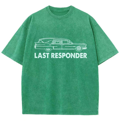 Last Responder Vintage Distressed T-shirt