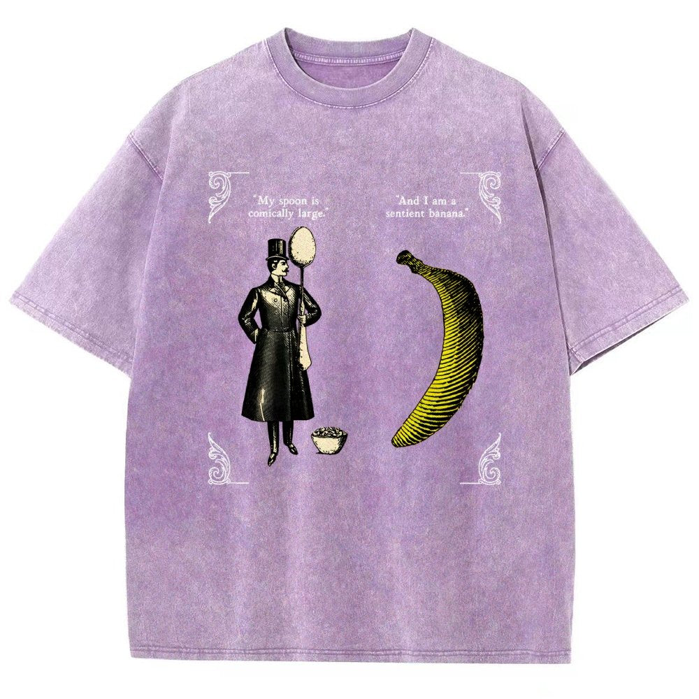 The Olde Joke Of A Big Spoon And A Banana Vintage Distressed T-shirt