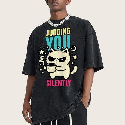 Judging You Vintage Distressed T-shirt