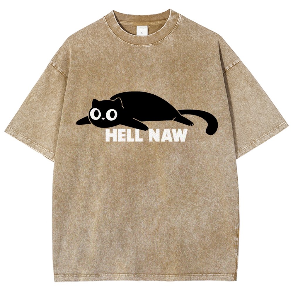Hell Naw Vintage Distressed T-shirt