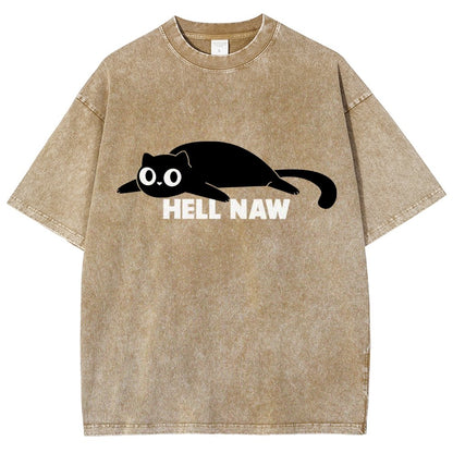 Hell Naw Vintage Distressed T-shirt