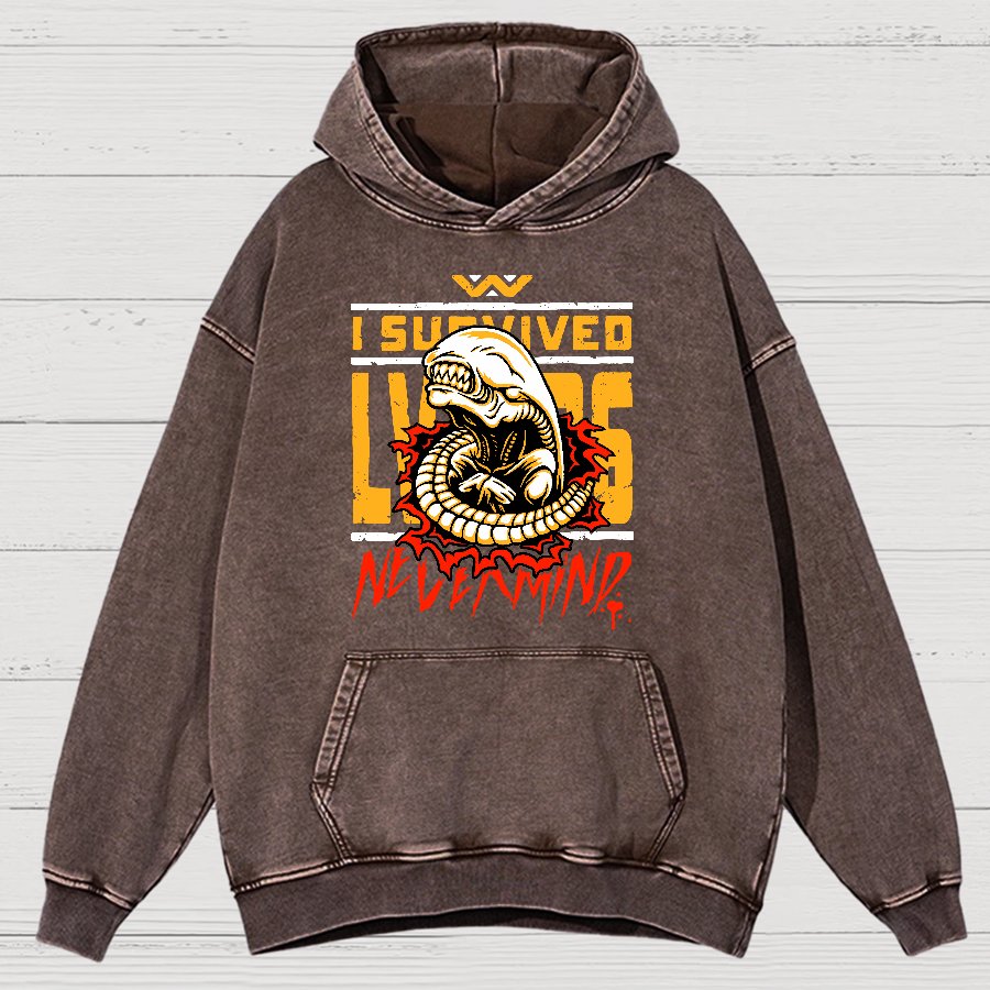 I Survived Vintage Distressed Hoodie