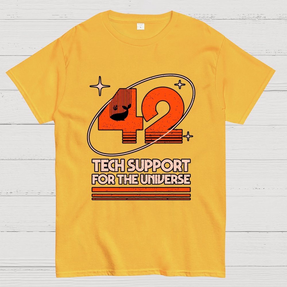 42 - Tech Support For The Universe Geek T-Shirt
