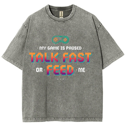 Feed the Gamer Vintage Distressed T-shirt