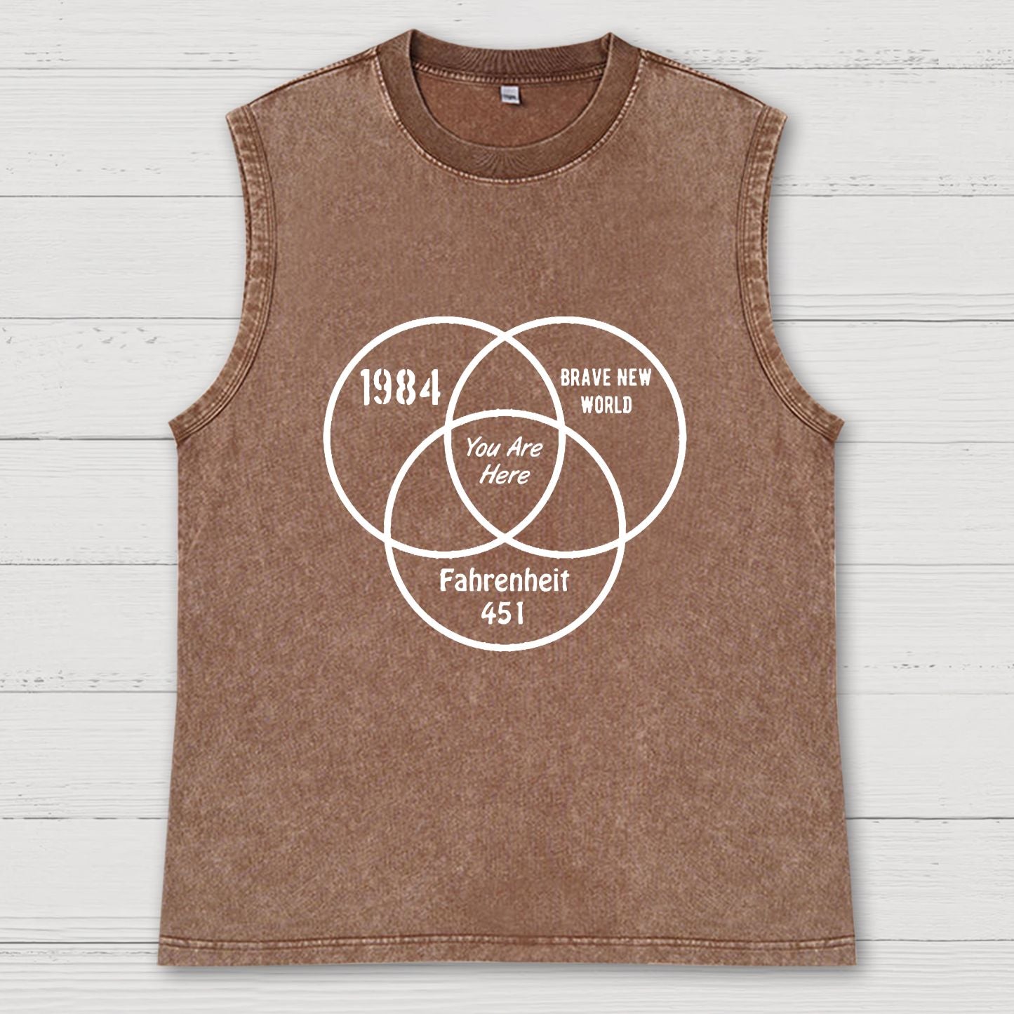 You Are Here Vintage Distressed Washed Tank