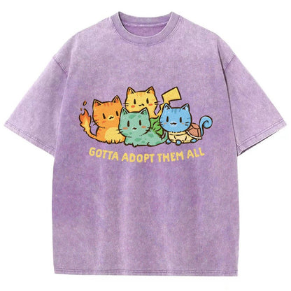 Gotta Collect Them All Vintage Distressed T-shirt