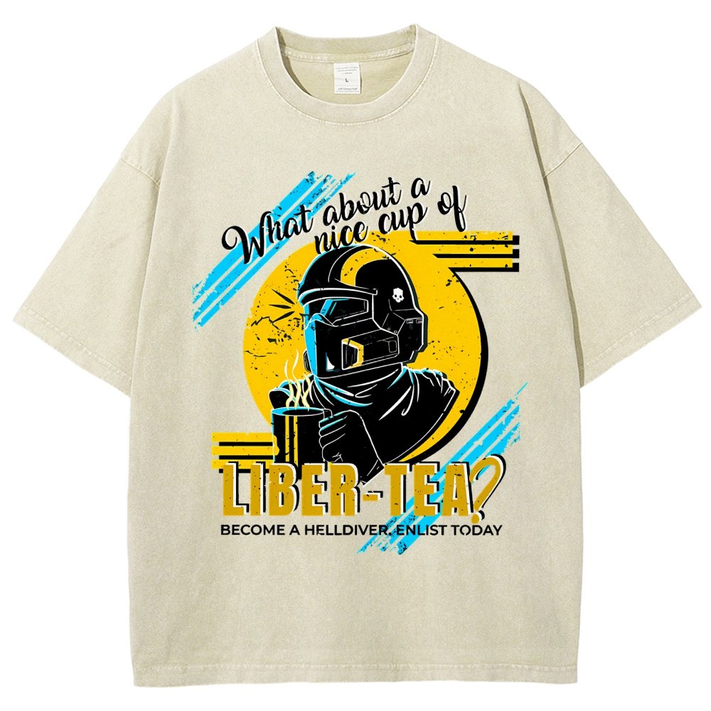 What About A Cup Of Liber-Tea Vintage Distressed T-shirt