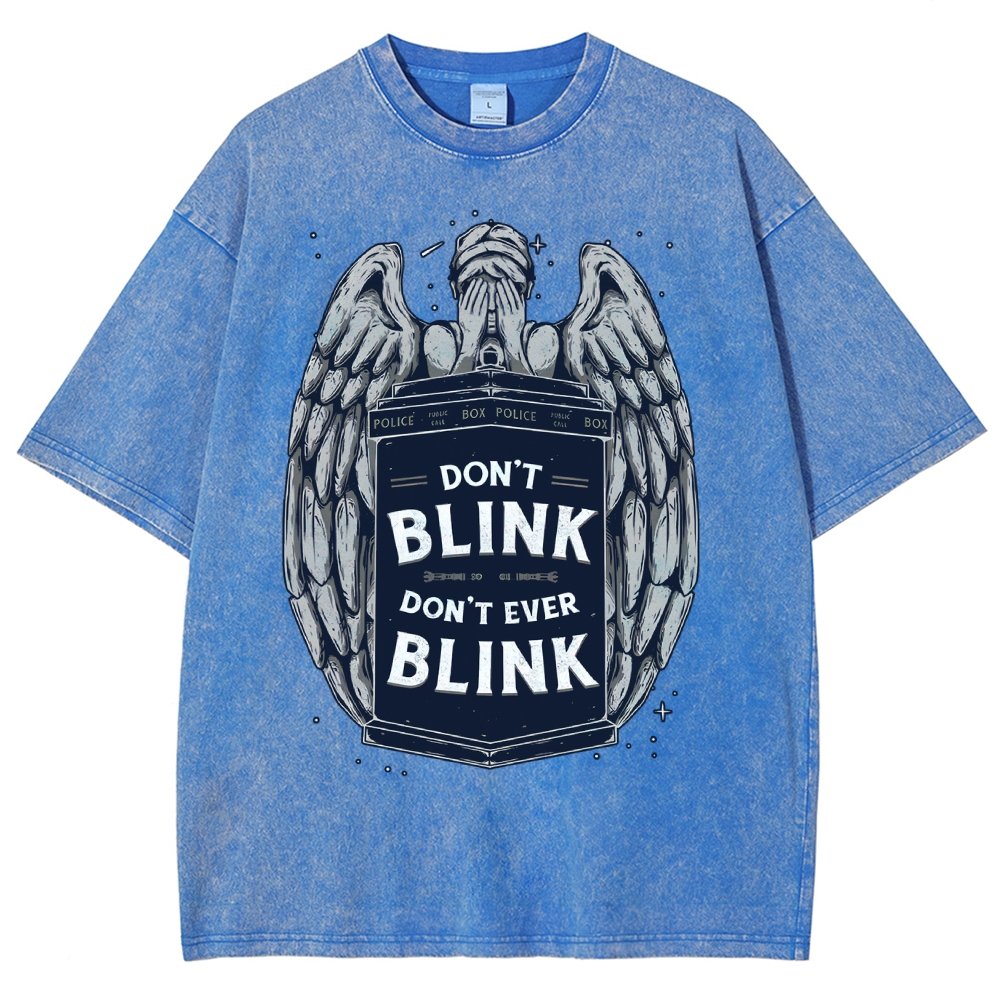 Don't Blink Vintage Distressed T-shirt