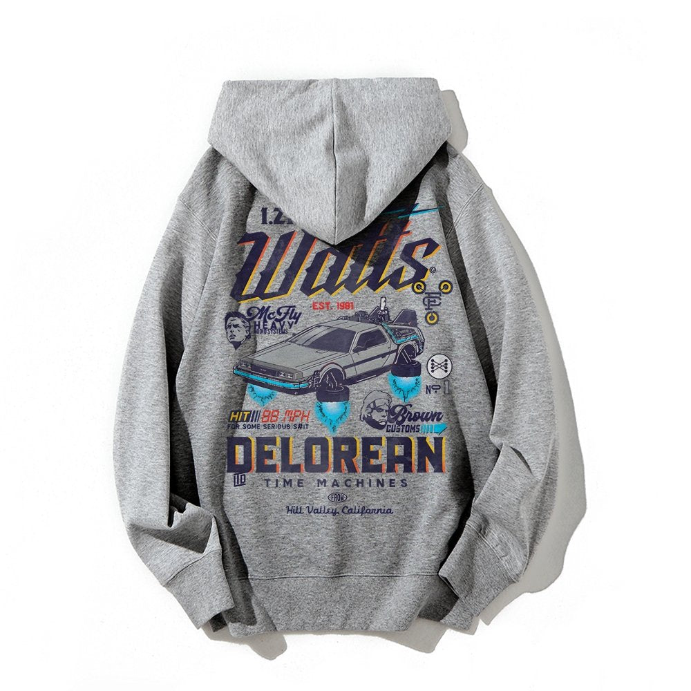 Gigawatts Garage Remix Printed Back Unisex Cotton Hoodie