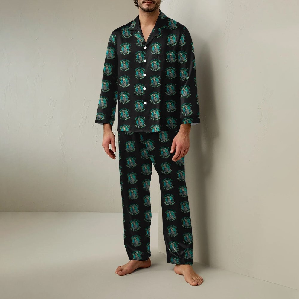 Save The Planet Kill All Humans Geek Long Sleeve Pajama Set