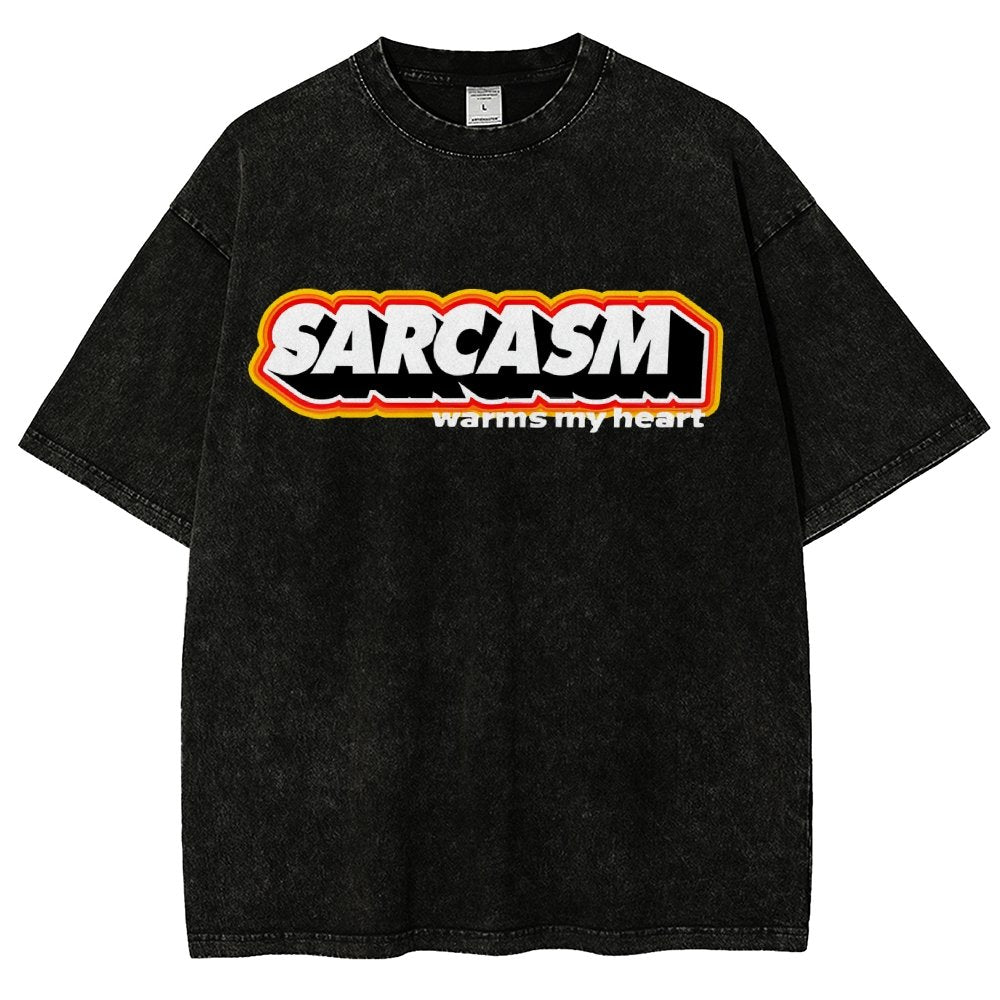 Sarcasm Warms My Heart Vintage Distressed T-shirt