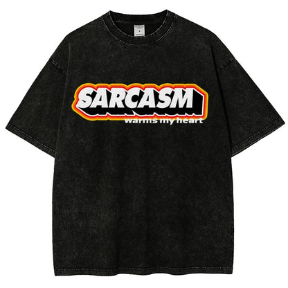 Sarcasm Warms My Heart Vintage Distressed T-shirt