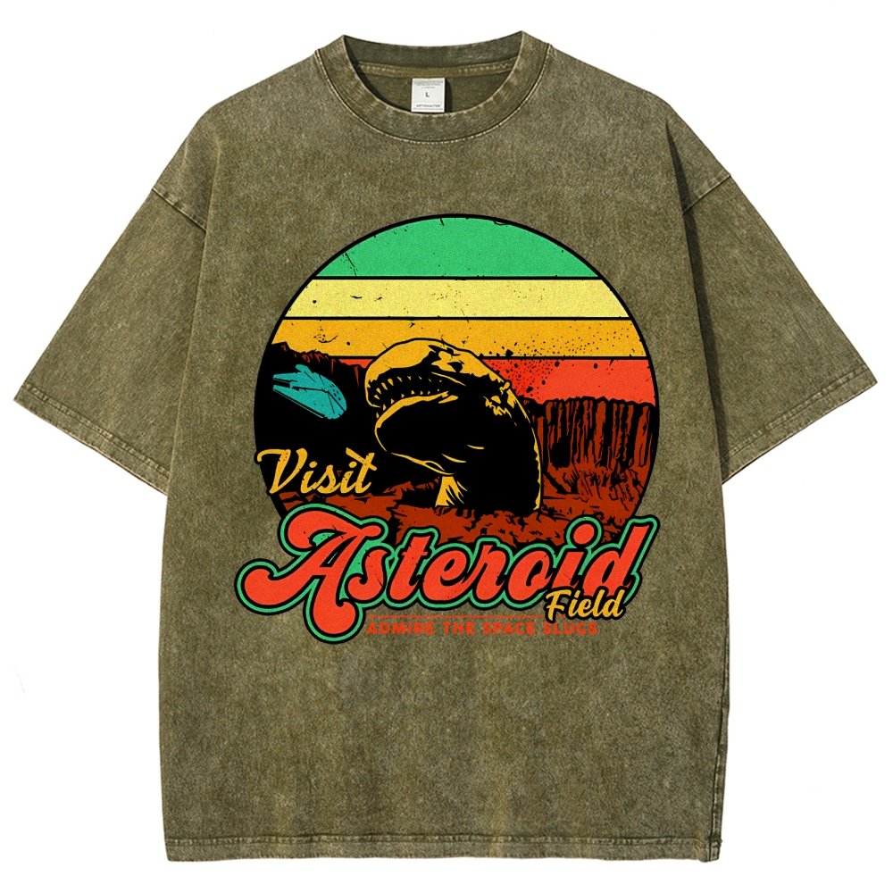 Visit Asteroid Admire The Space Slugs Vintage Distressed T-shirt