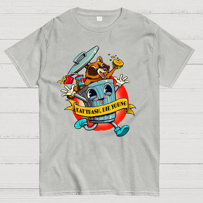 Eat Trash Die Young Vintage Cartoon Classic Geek T-Shirt